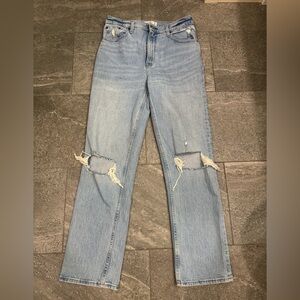 Abercrombie & Fitch Blue Straight Leg Jeans